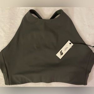 NWT Fundamental Coast Toluca sports bra, grey, size XL